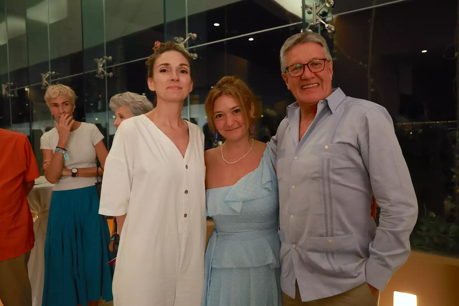 Luisa Reyes Retana , Mabel Diaz Barriga y Mauricio Reyes Retana 