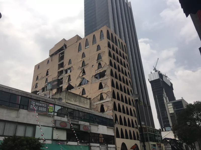 Afectaciones en edificios. 