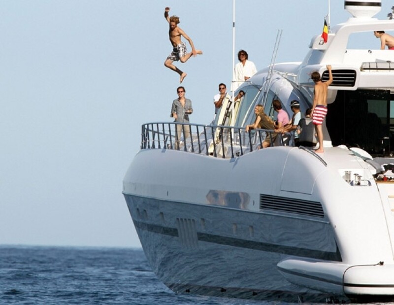 Andrea Casiraghi y sus amigos disfrutando de la Riviera Francesa.