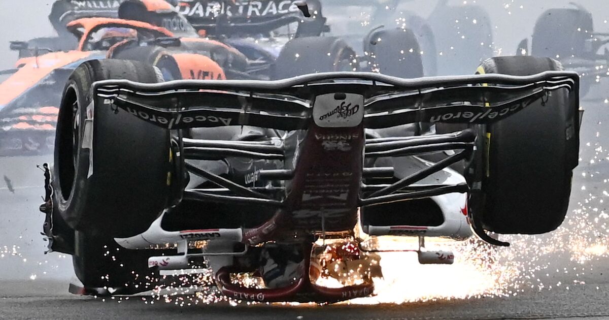 The safety halo once again shows its effectiveness in F1 The safety halo once again shows its effectiveness in F1