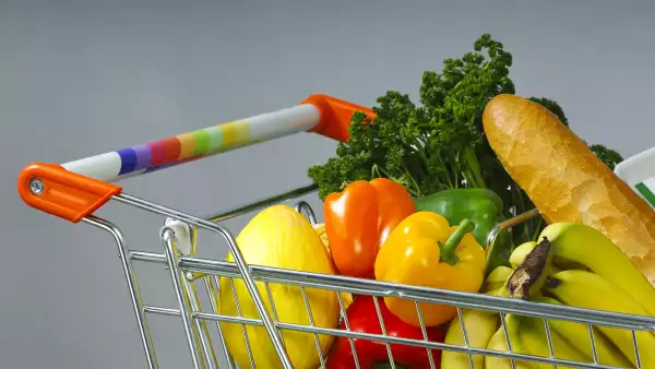 Shopping Cart Full of Groceries