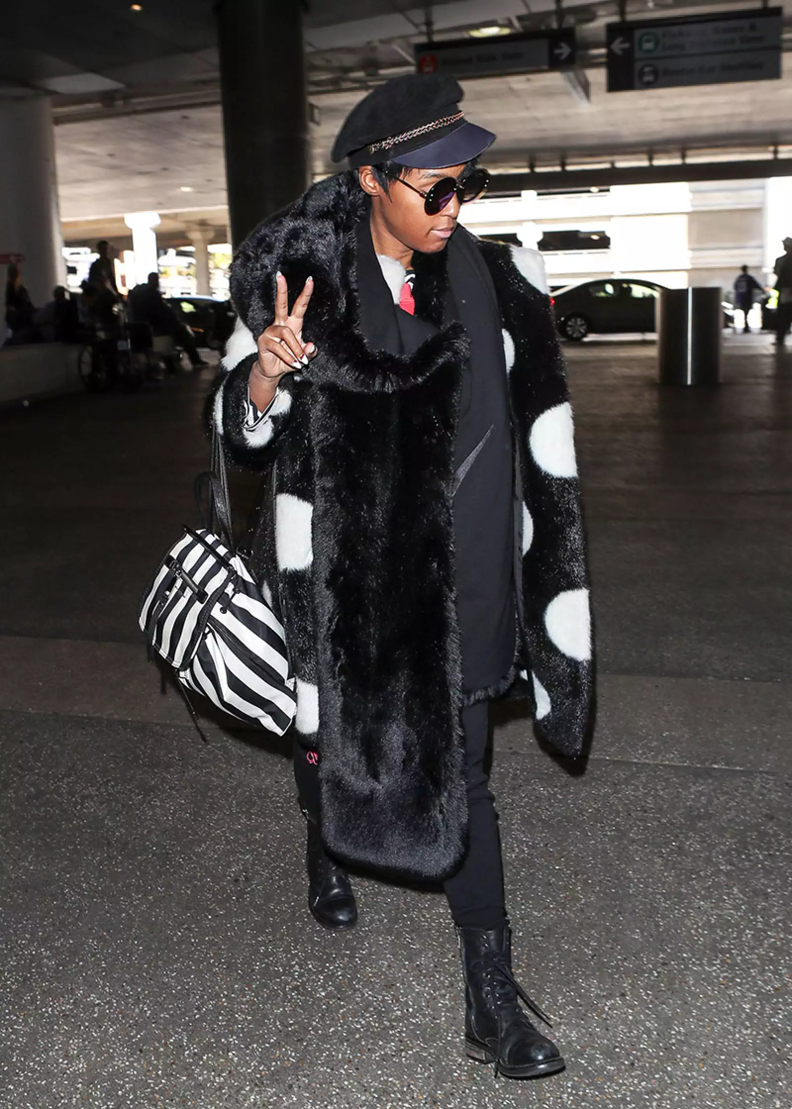 Janelle Monae at LAX International Airport, Los Angeles, USA - 06 Mar 2018