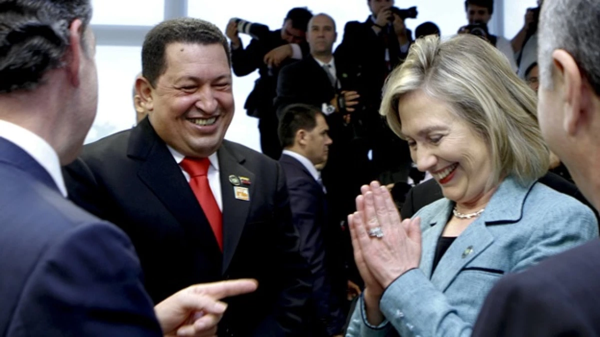 hugo chavez y hillary clinton