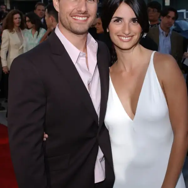 Tom y Penélope en la premiere de Captain Corellis Mandolin en agosto del 2001.