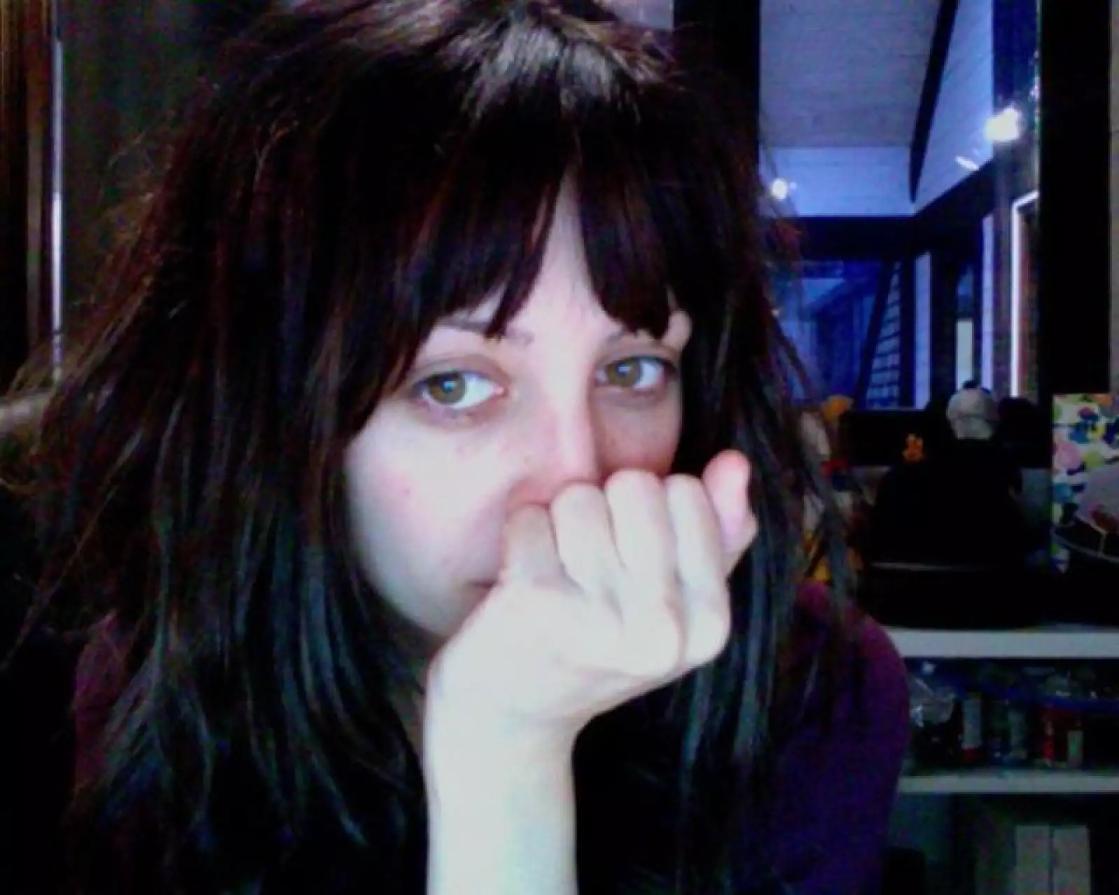 Muy pensativa fue la foto que eligió Nicole Richie para poner en su página personal de la famosa red social.