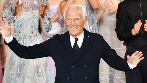 El diseñador italiano Giorgio Armani