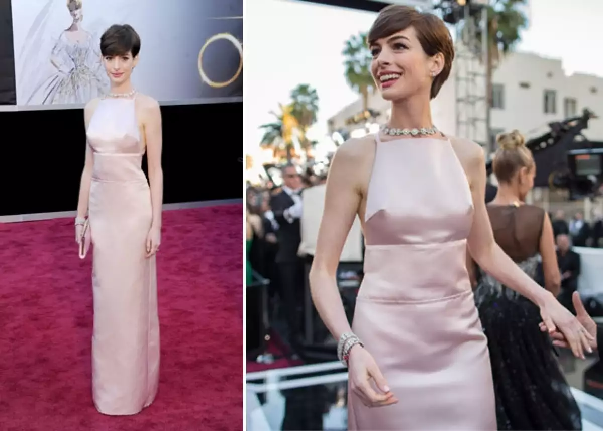 De acuerdo con la revista US, la ahora ganadora del Oscar cambió de decisión sobre su atuendo porque una de sus compañeras usaría algo muy parecido.