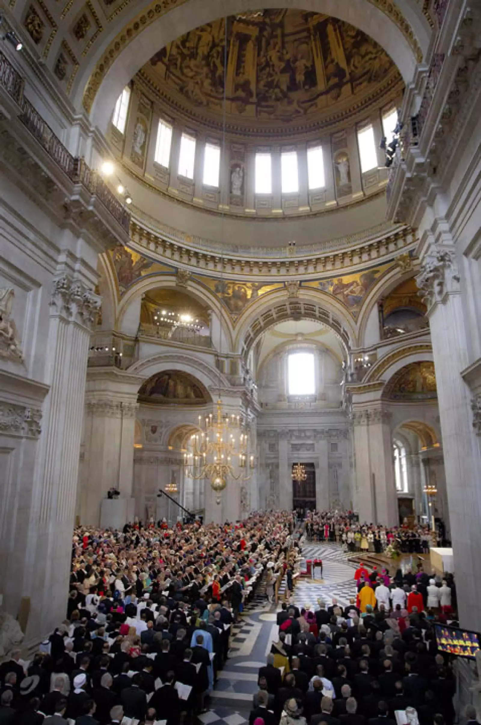 Así se veía la Catedral de San Pablo.