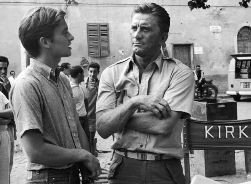 Michael y Kirk Douglas
