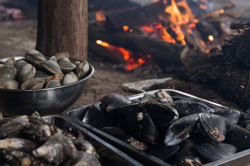 Curanto, platillo típico de Chiloé