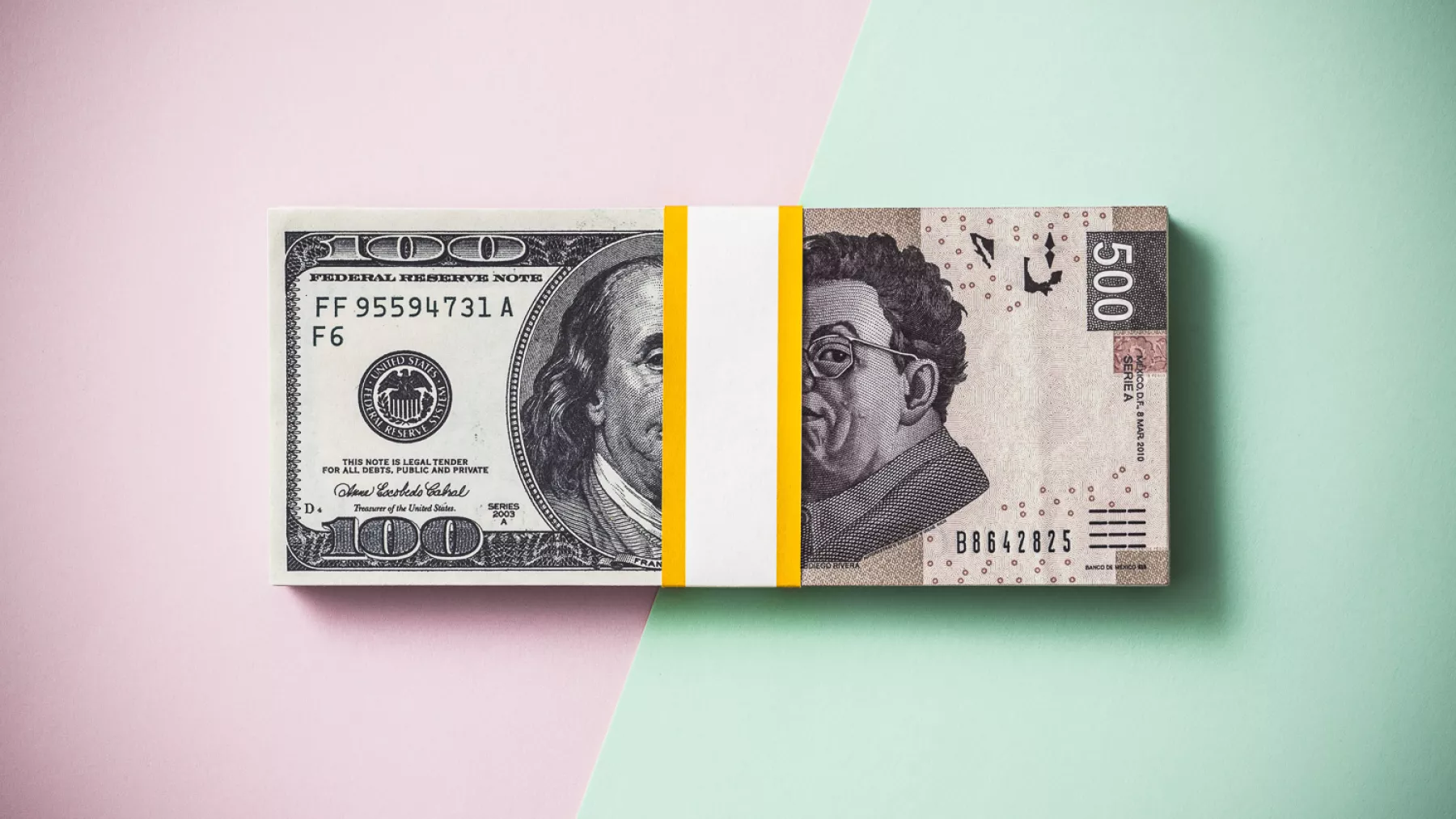 Dollar to Mexican peso money exchange