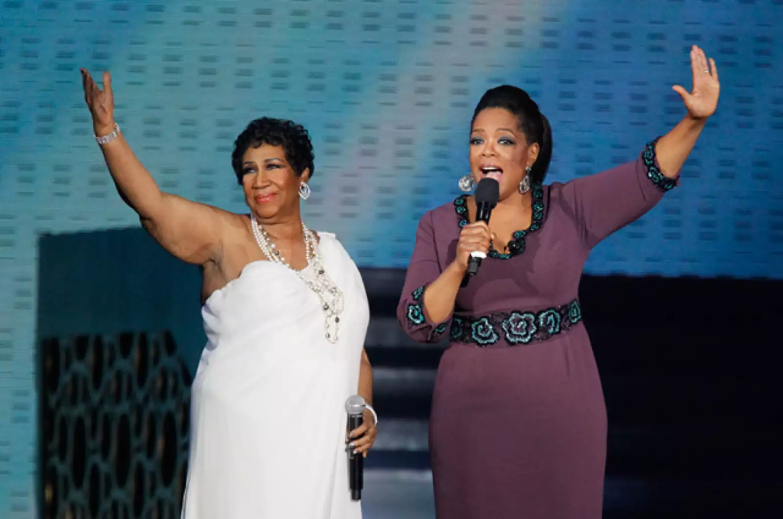 Aretha Franklin cantó `Amazing Grace´.