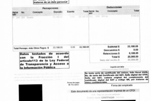 Es el último recibo de pago que Andrés Manuel López Obrador recibió como presidente nacional de Morena. Revisa sus talones de pago en Morena.