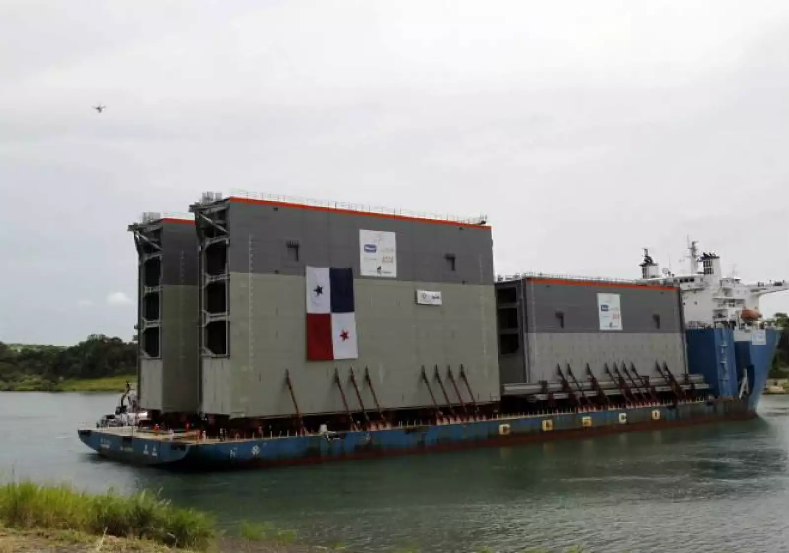 Pruebas del canal de Panam�