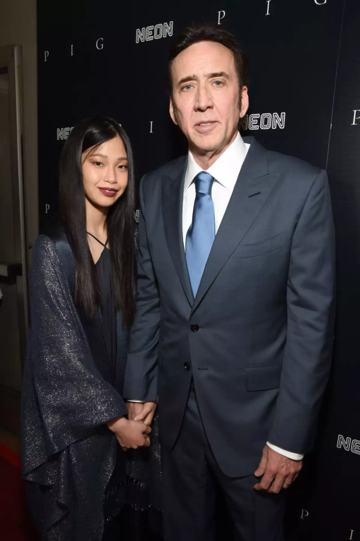Riko Shibata y Nicolas Cage