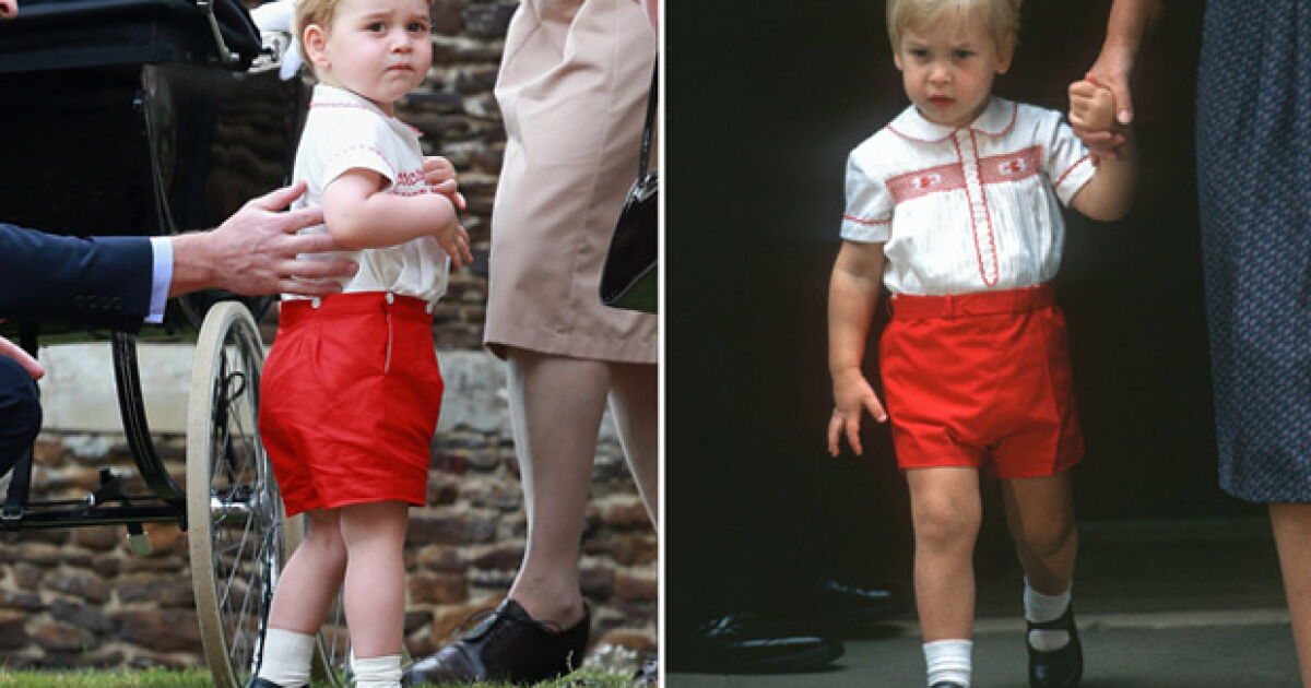 Baby George luce mismo outfit que usó su papá años atrás