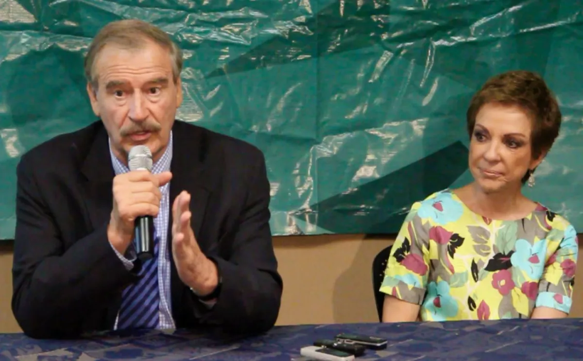El expresidente de México Vicente Fox y su esposa Martha Sahagún