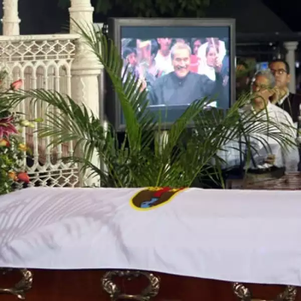 Los restos de Zeferino Nandayapa presentes en homenaje póstumo