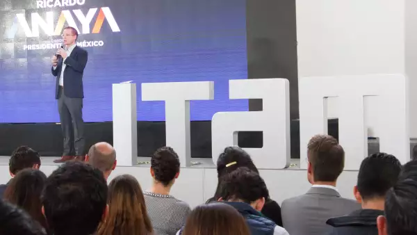 El candidato del Frente estuvo hace una semana de visita en el ITAM. 