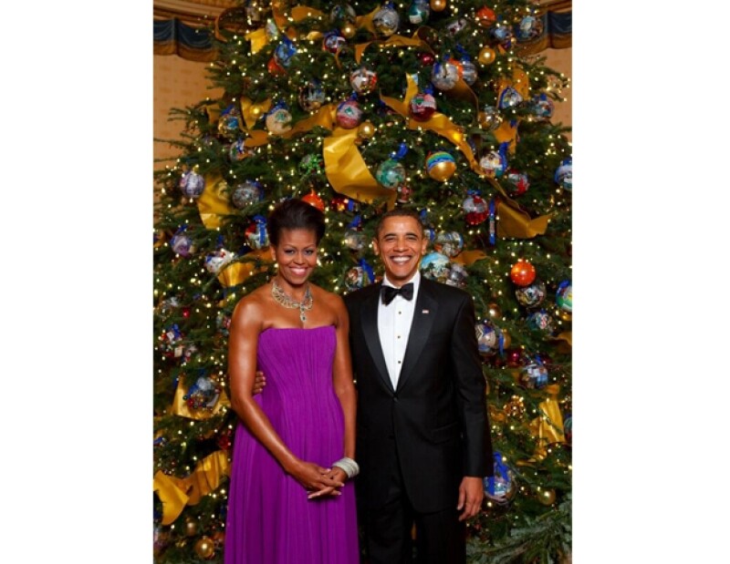 Así desean una feliz navidad Michelle y Barack Obama.