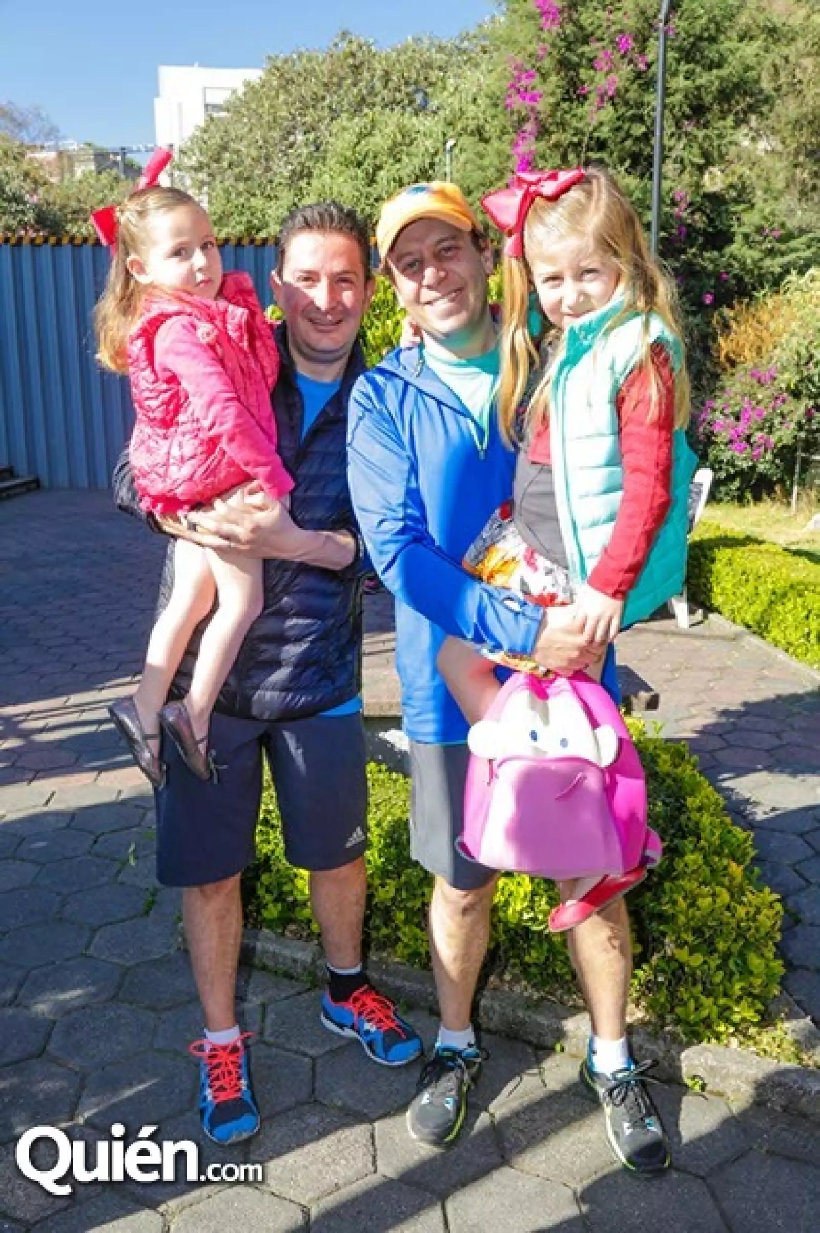 Valentina y Pepa Curiel,Juan Pablo Sánchez y Andrea Curiel