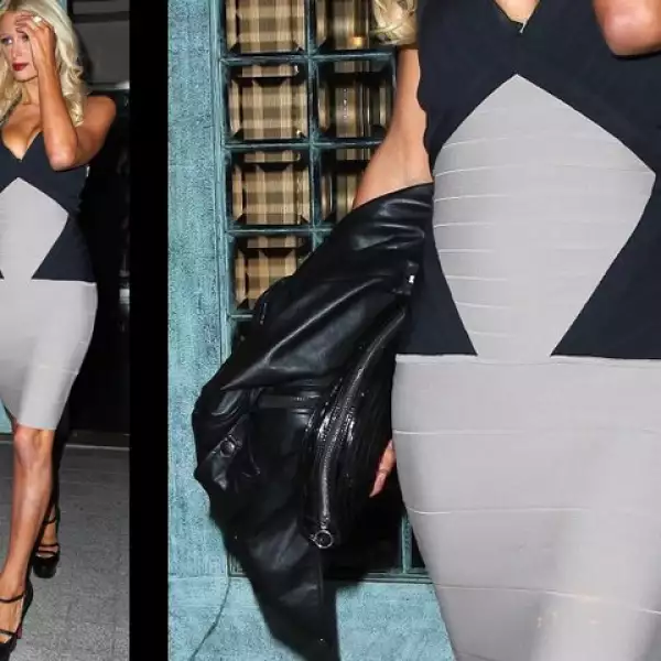 Paris Hilton encantada con este diseño sexy y muy chic.