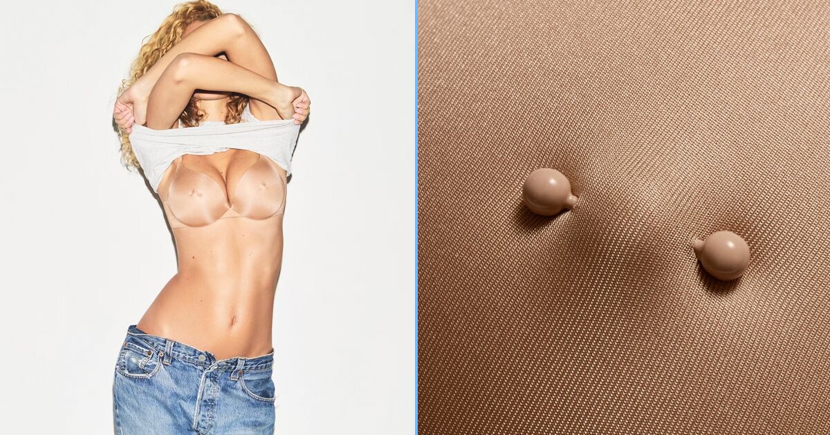 Skims lanza un bra que simula piercings en los pezones
