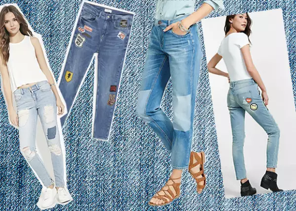 Puedes darle un aire divertido a tu look al atreverte a utilizar unos jeans de patchwork