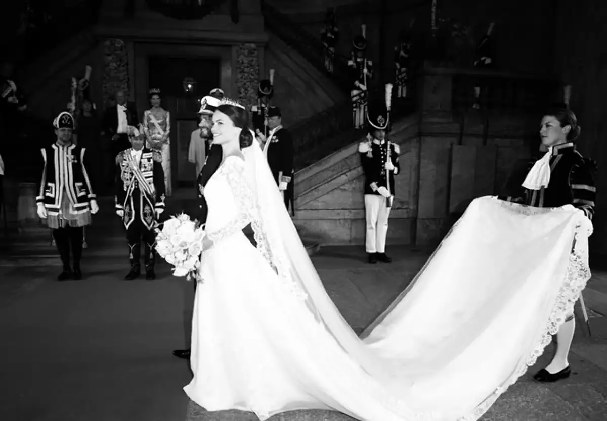 El encaje fue de la casa española Jose María Ruiz.