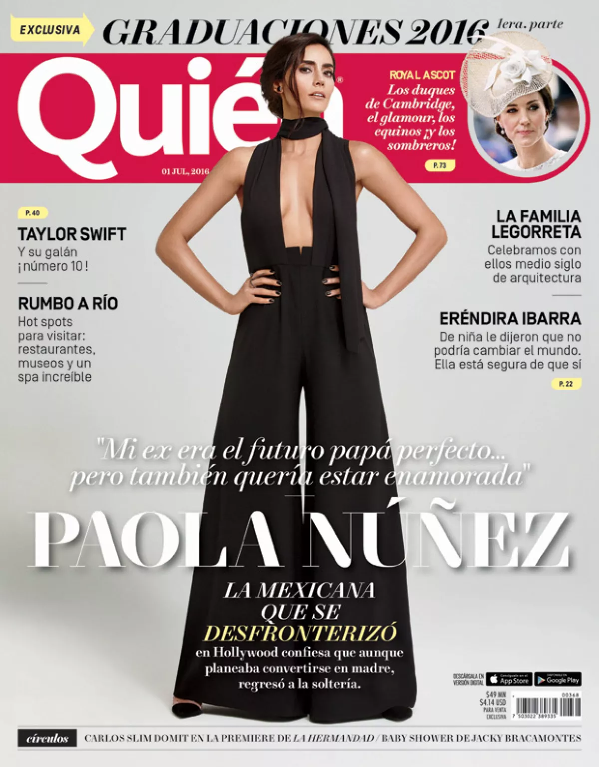 Paola Núñez es la nueva portada de la revista Quién.