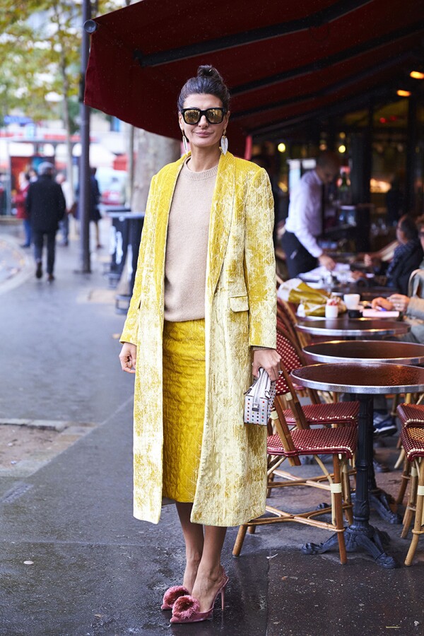 Street Style Spring Summer 2018 Paris Fashion Week France - 01 Oct 2017