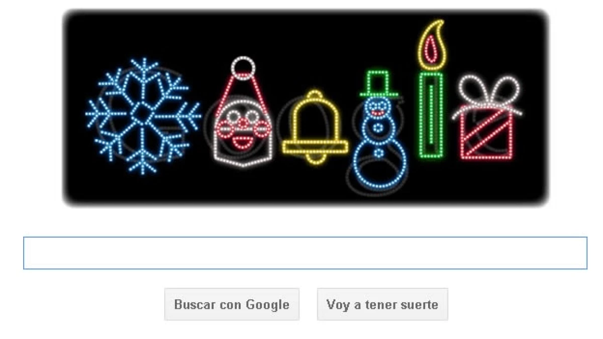 Google dedica un doodle a la Navidad