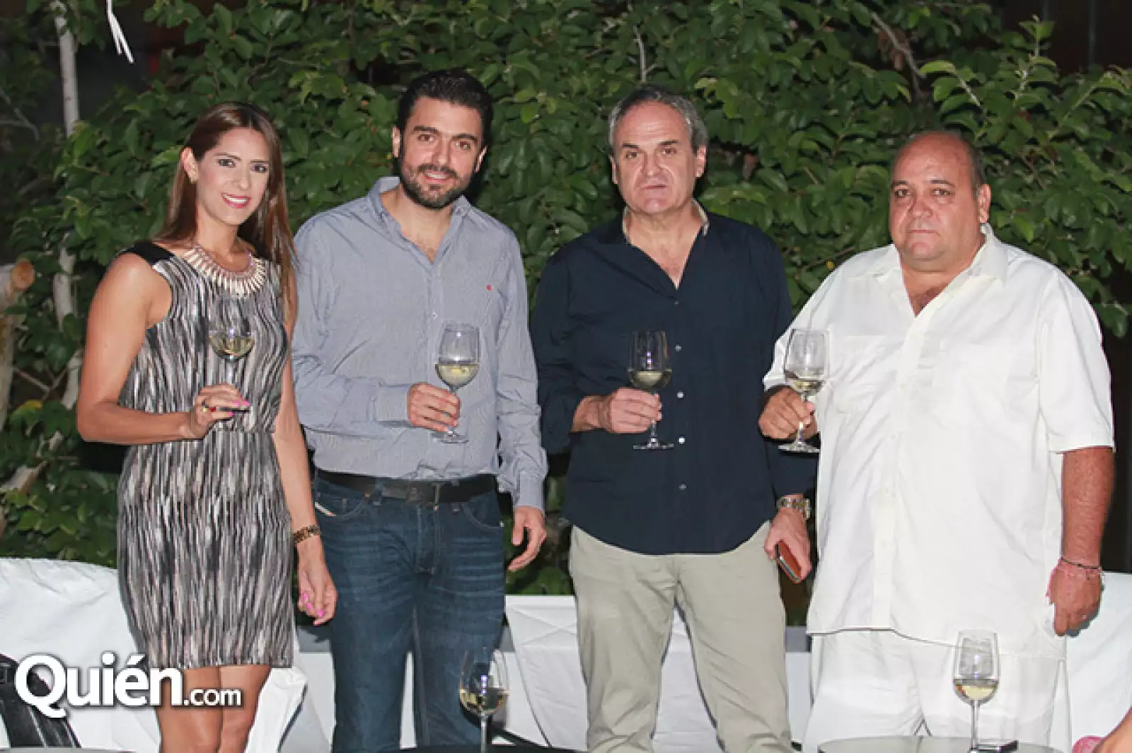 Claudia Uriostegui, Jorge Torre, Eugenio Torre y Jorge Anaya