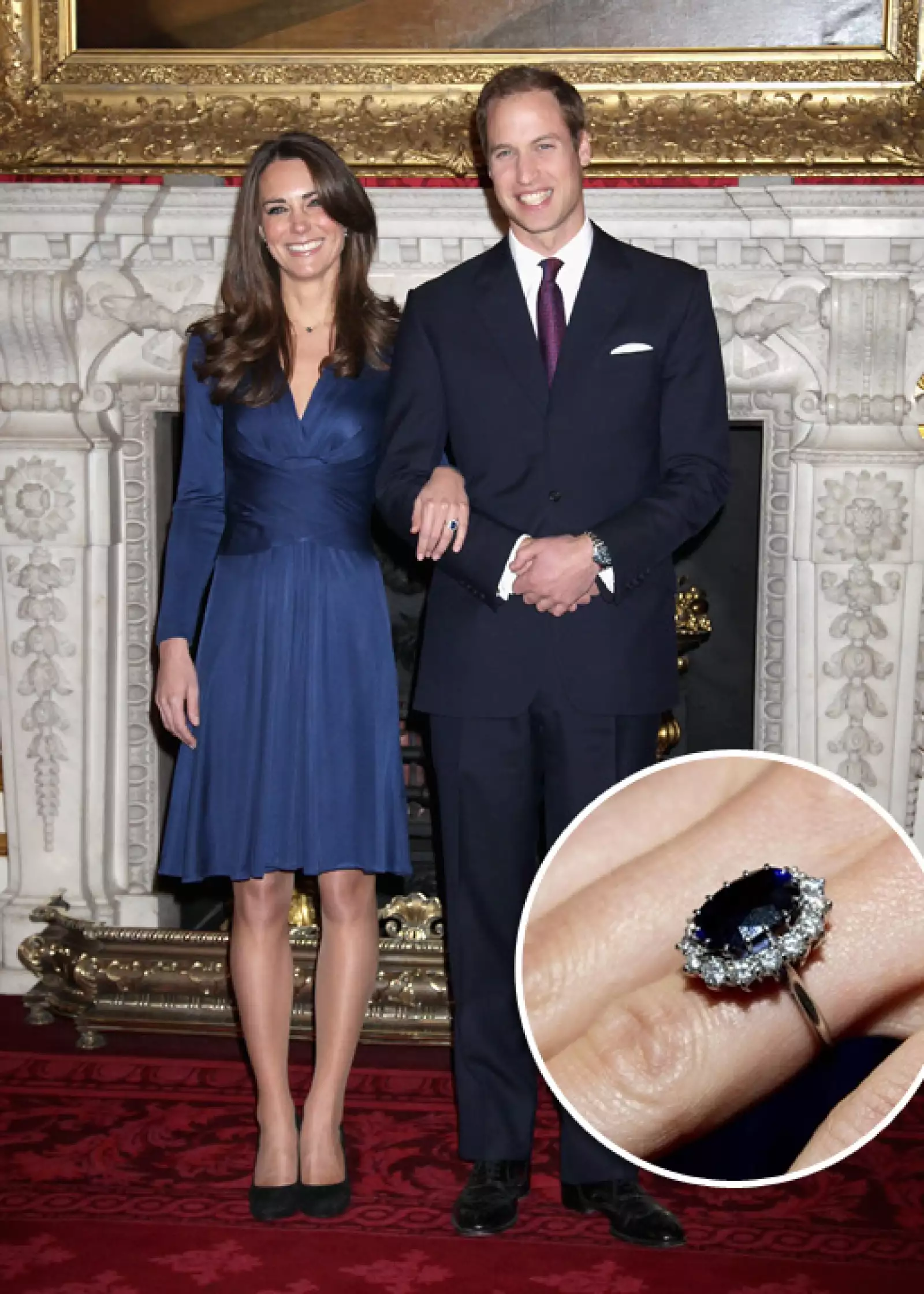 La pareja continuó su noviazgo hasta 2010, año en que William le dio a Kate el valioso anillo de compromiso que Lady Di recibió en su momento del príncipe Carlos.