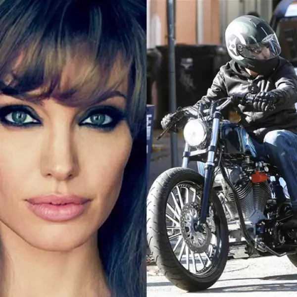 Para demostrarle su amor a Brad Pitt, Angelina Jolie le compró a su `hubby´una moto de 100 mil dólares con la leyenda gravada `My sweetheart, the drunk´