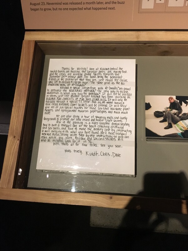 La carta que Kurt Cobain escribió para el lanzamiento de 