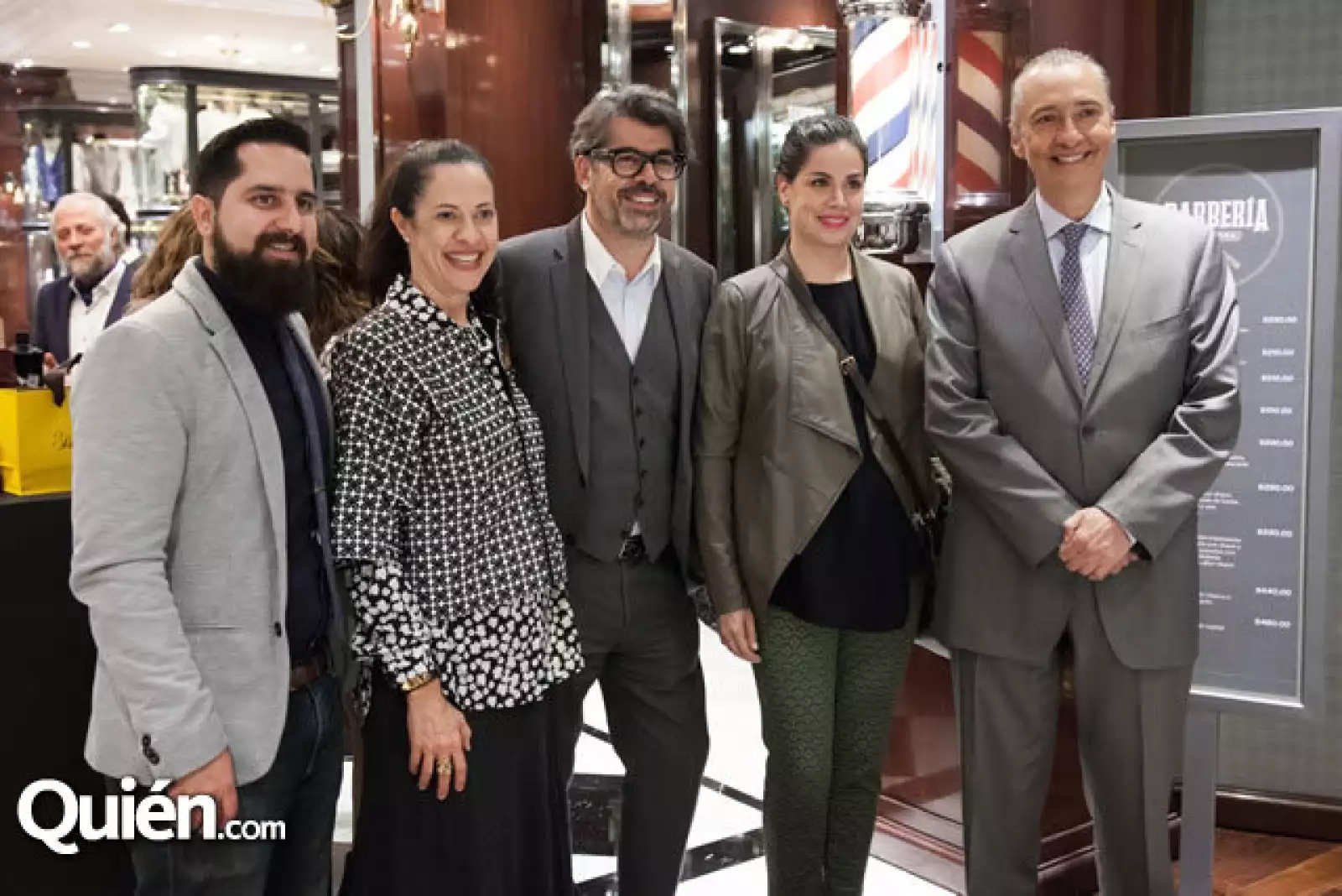 Marco Antonio Saldaña, Adriana Lizárraga, Carlos Salcido, Erika Montes y Ernesto Izquierdo