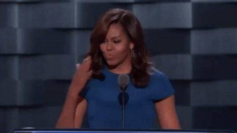 Michelle Obama Gif besos
