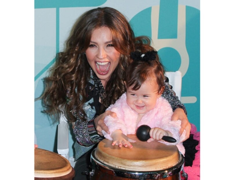 Thalía confesó que le gustaría tener otro bebé.