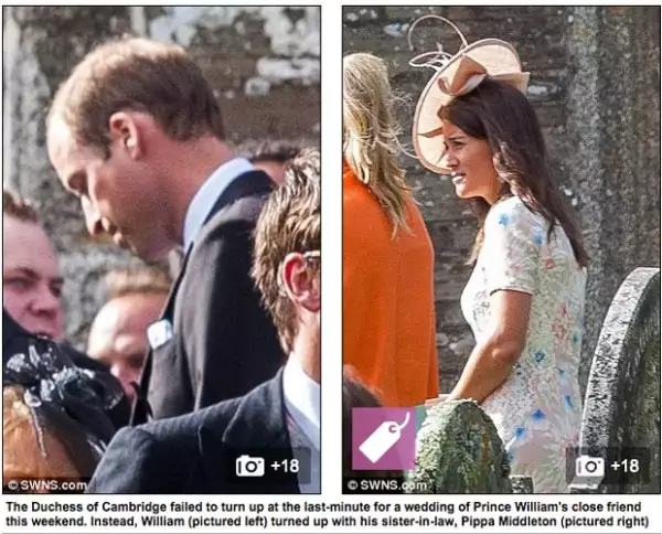 Pippa fue la encargada de ser la "pareja" de William en la boda de su amigo.