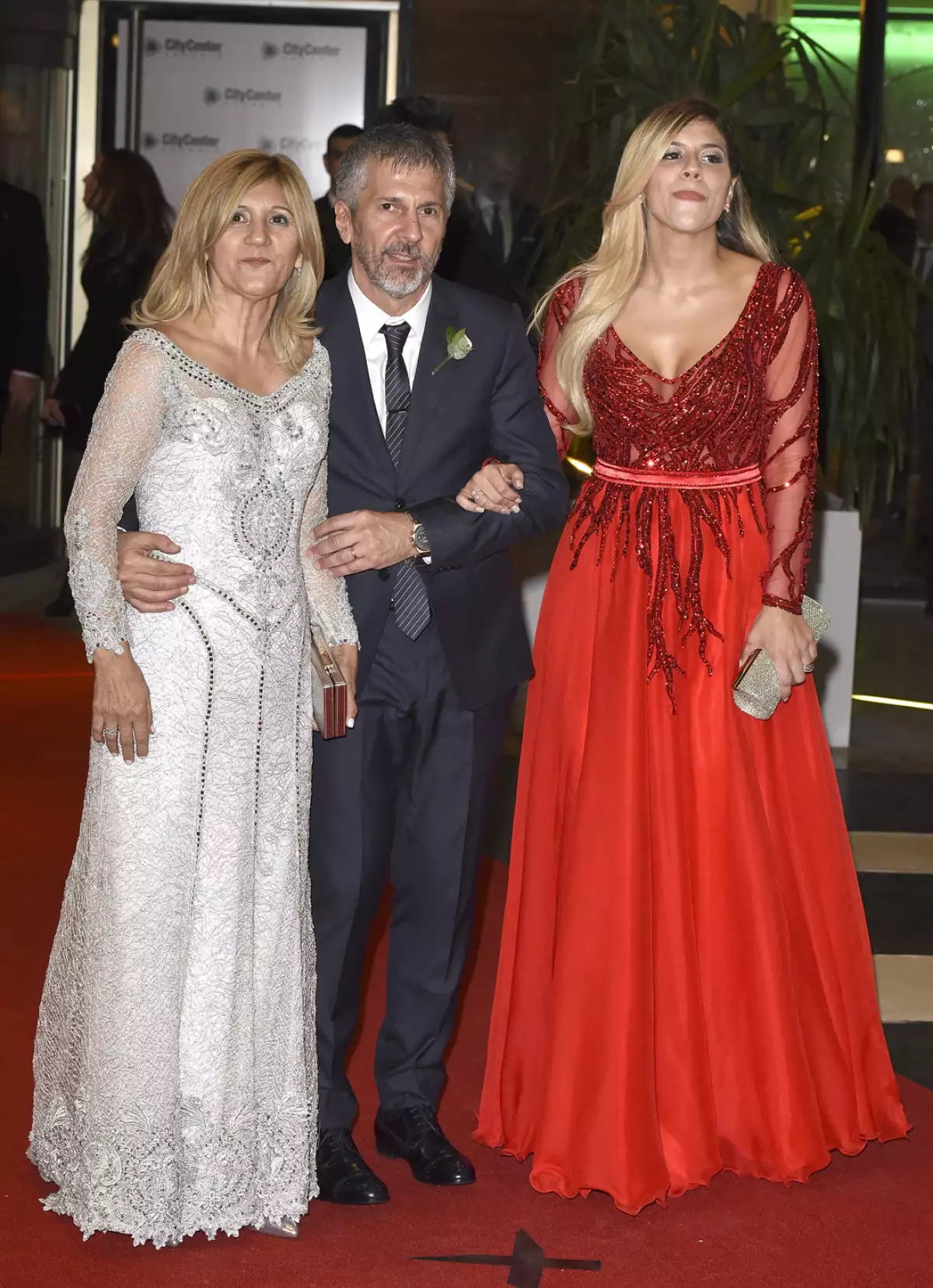 Celia Cuccittini, Jorge Messi, María Sol Messi.