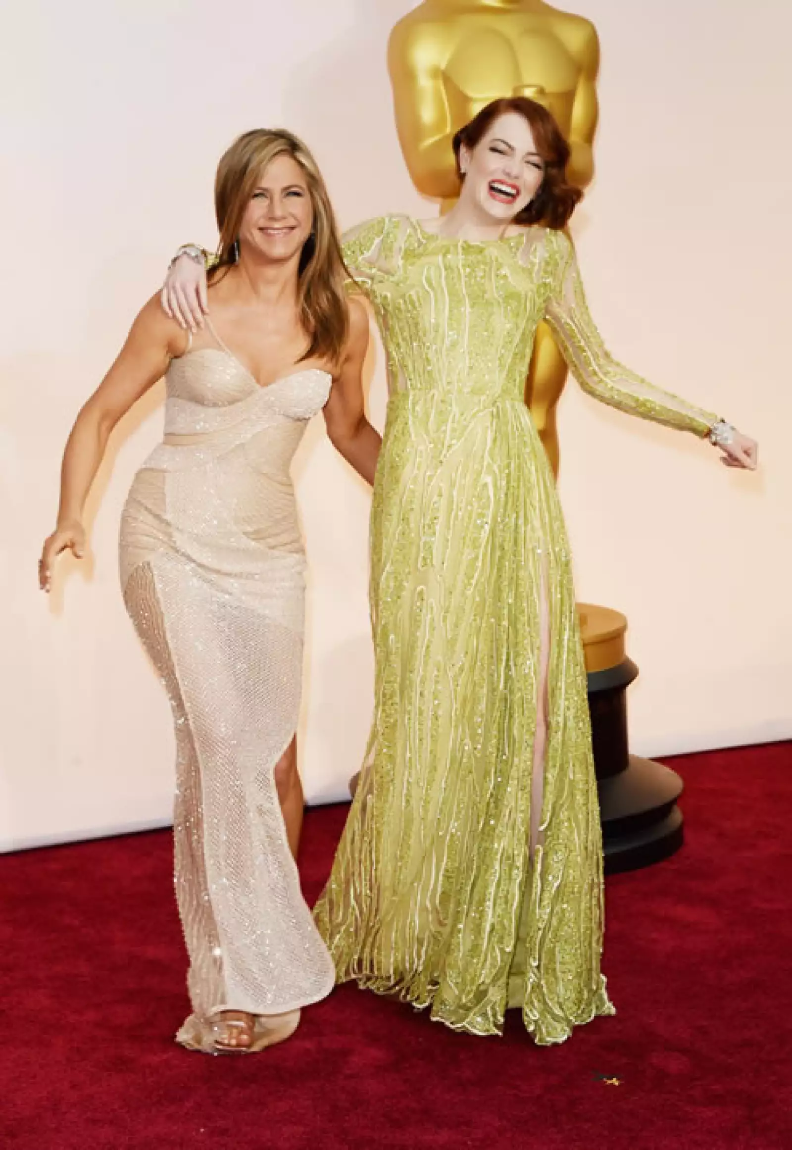 Ambas estuvieron entre las mejor vestidas de la noche y también las más entusiasmadas.