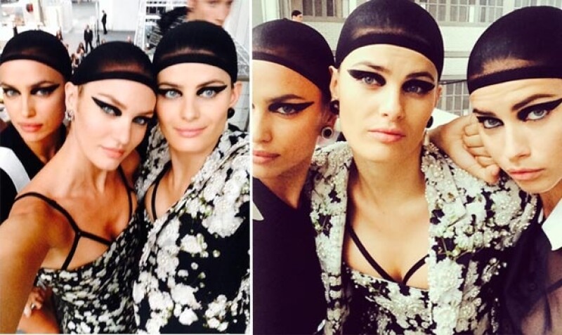 Las modelos presumieron en redes sociales sus looks.