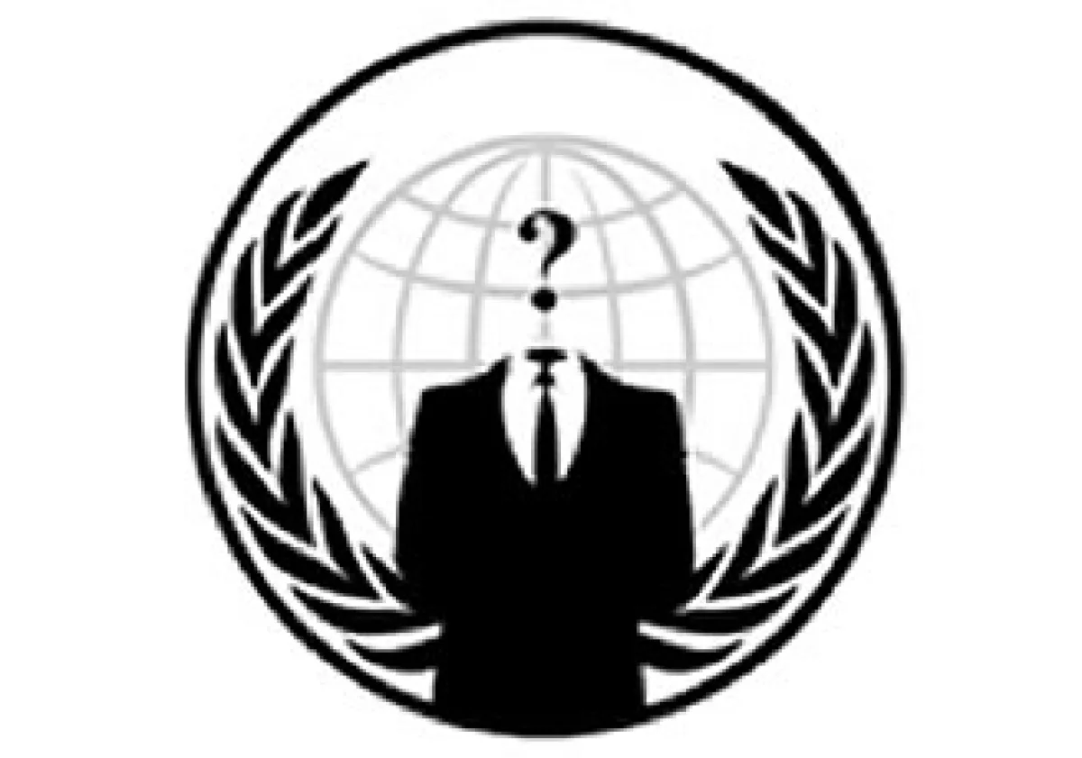 Este es el símbolo que utiliza la organización detrás de los ataques a páginas de Internet. (Foto: Especial)