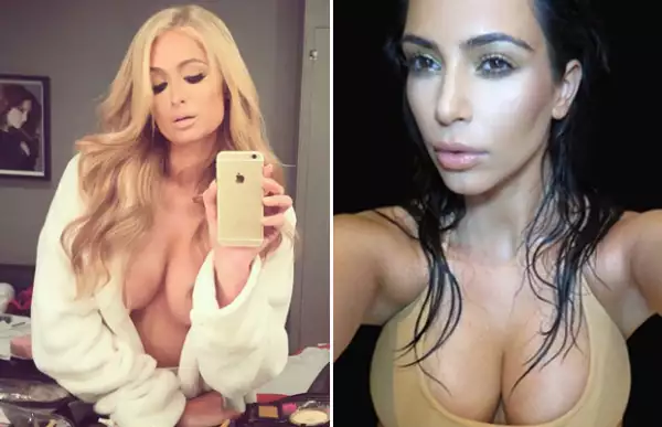 Tanto Paris como Kim han demostrado que gustan de revelar sus atributos en las selfies que comparten en Instagram.
