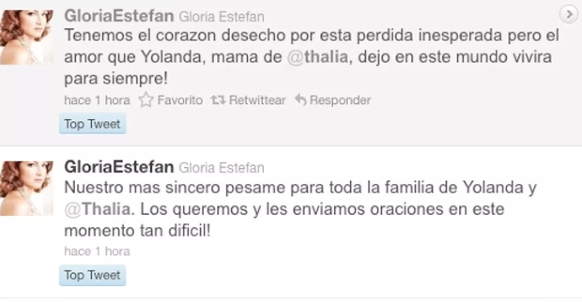 La estrella cubana envió un mensaje a Thalía.