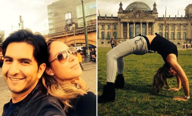 Vane se reencontró con un amigo de la infancia en su estancia en Berlín.