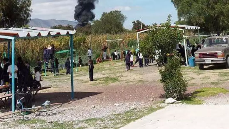 Explota ducto en Palmar de Bravo. Familias fueron desalojadas.
