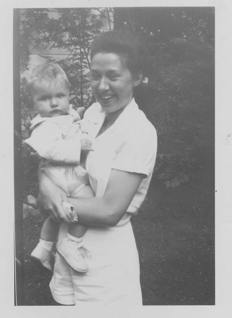 Hillary con su mamá Dorothy.