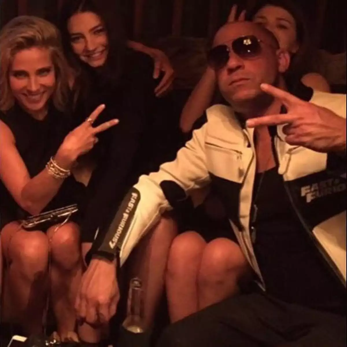 Meadow compartió una imagen con el mejor amigo de su fallecido papá, Vin Diesel, y Elsa Pataky, con quienes se reunió con motivo del estreno de la séptima película.